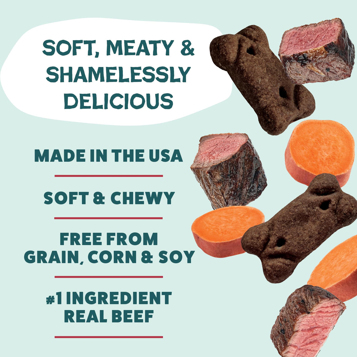 Shameless Pets Bacon Me Crazy Meaty Tenders, Soft Dog Treats, 8oz
