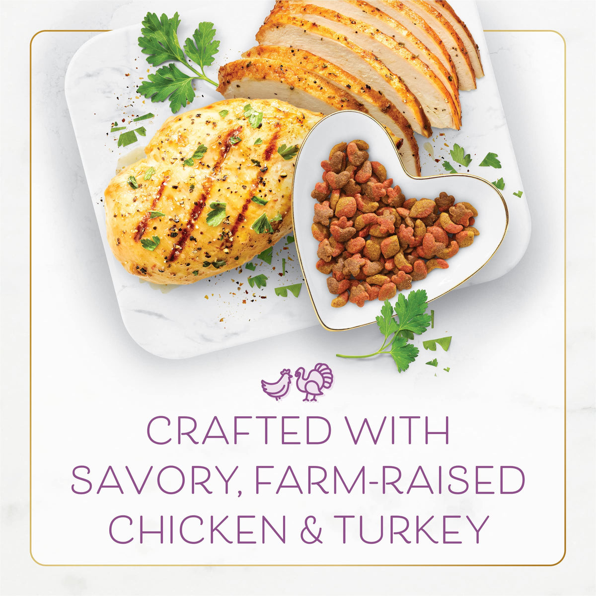 Fancy Feast Purina Farm-Raised Chicken & Turkey Dry Cat Food, 7 lb. Bag