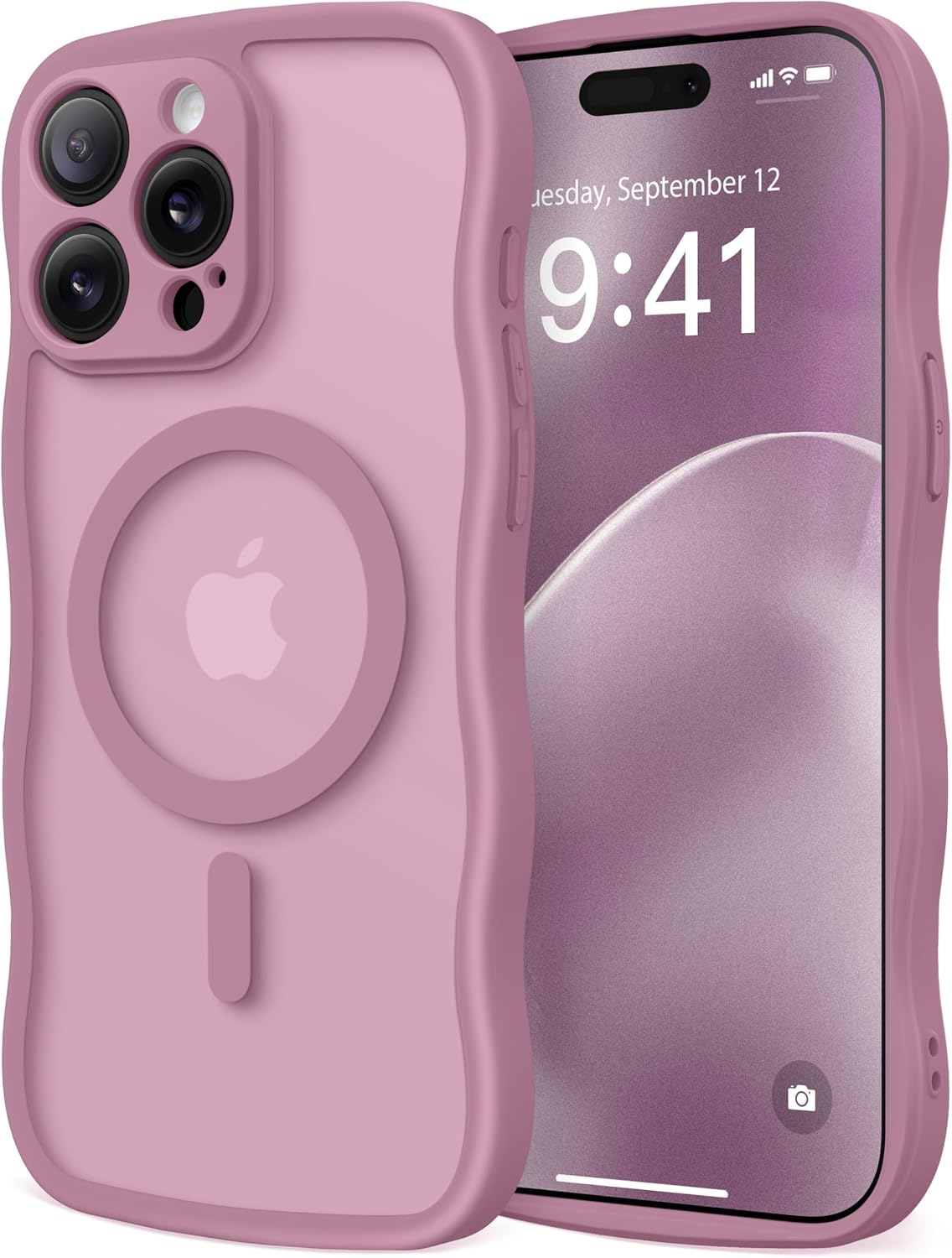 CAPRARO Cute for iPhone 11 Case, Compatible with MagSafe Stone