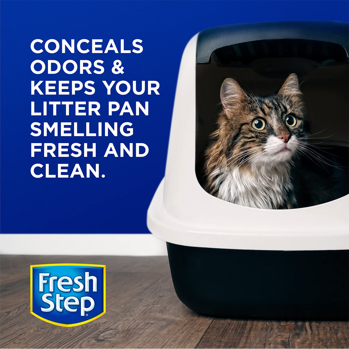 Fresh Step - Cat Litter Deodorizer, Litter Box Crystals, Fresh Scent, 15 oz