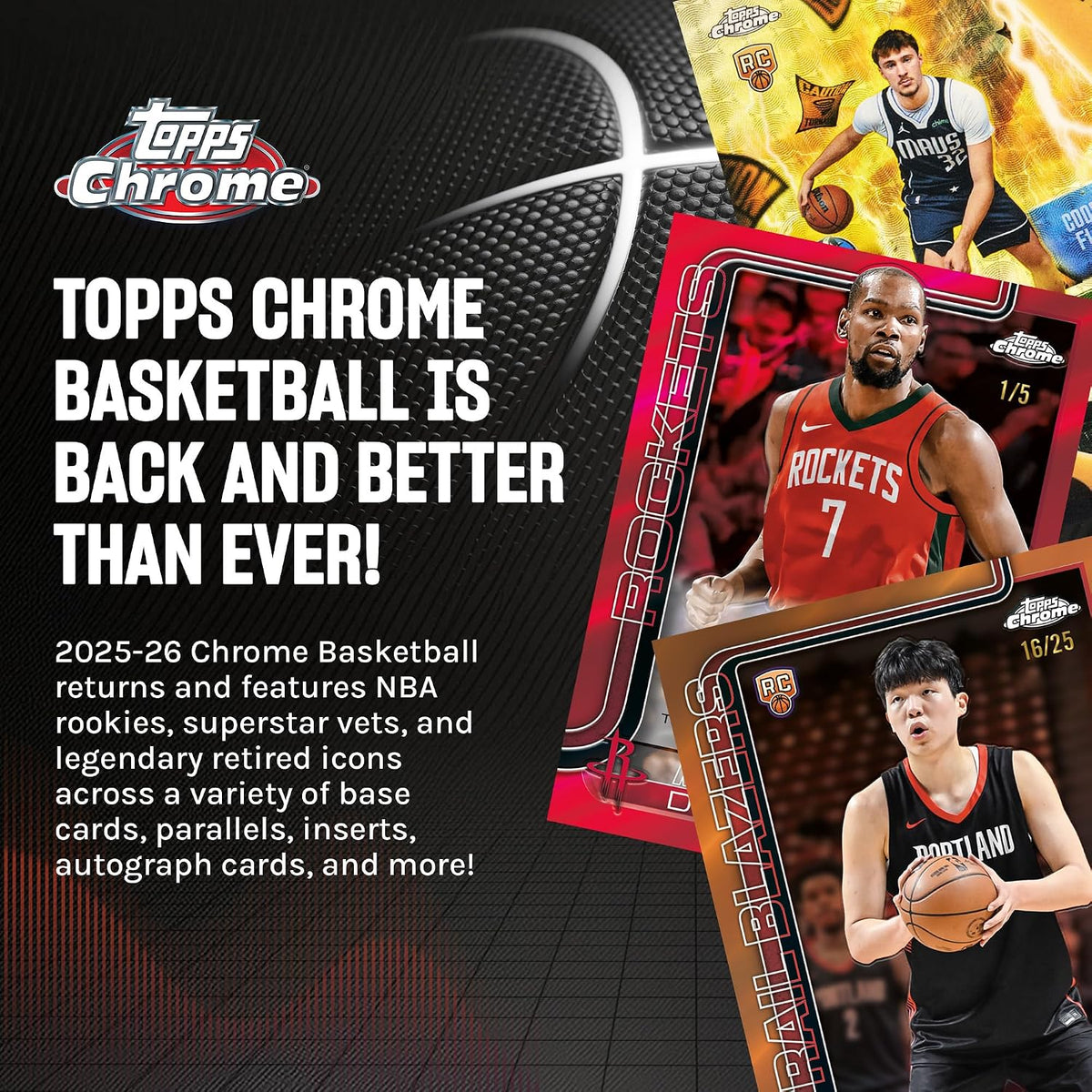 2025-26 Topps Chrome NBA Basketball - Factory Sealed - Value Box