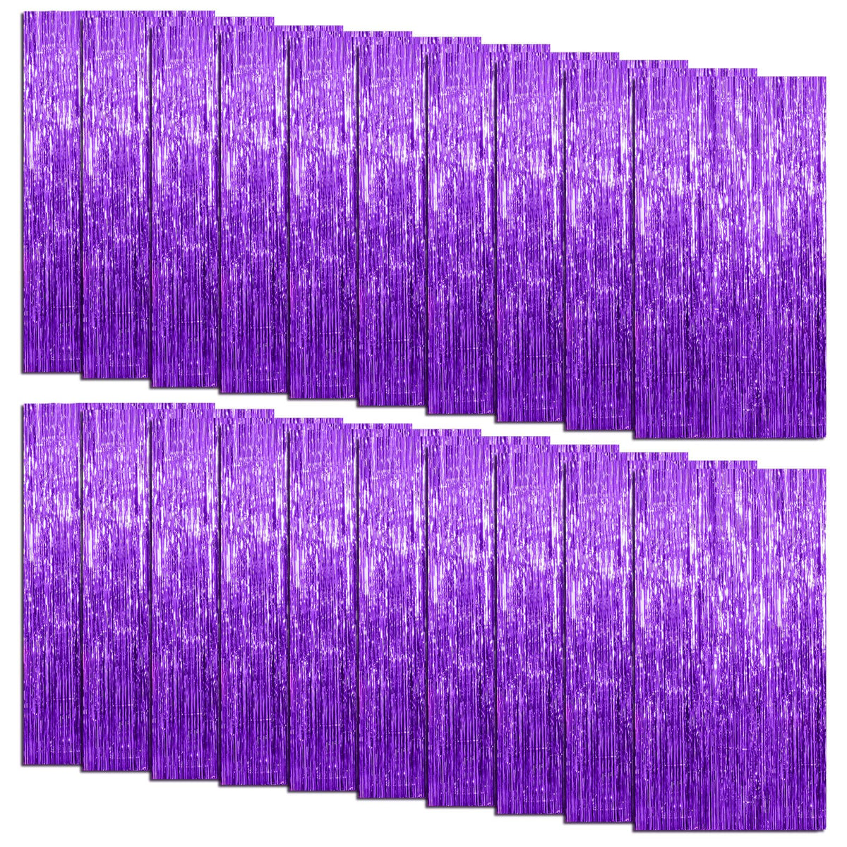 10 Pack Foil Curtain Backdrop Gold Metallic Tinsel Foil Fringe Curtains Photo Booth Props for Birthday Wedding Engagement Baby Shower Bachelorette Christmas Holiday Celebration Party Decorations