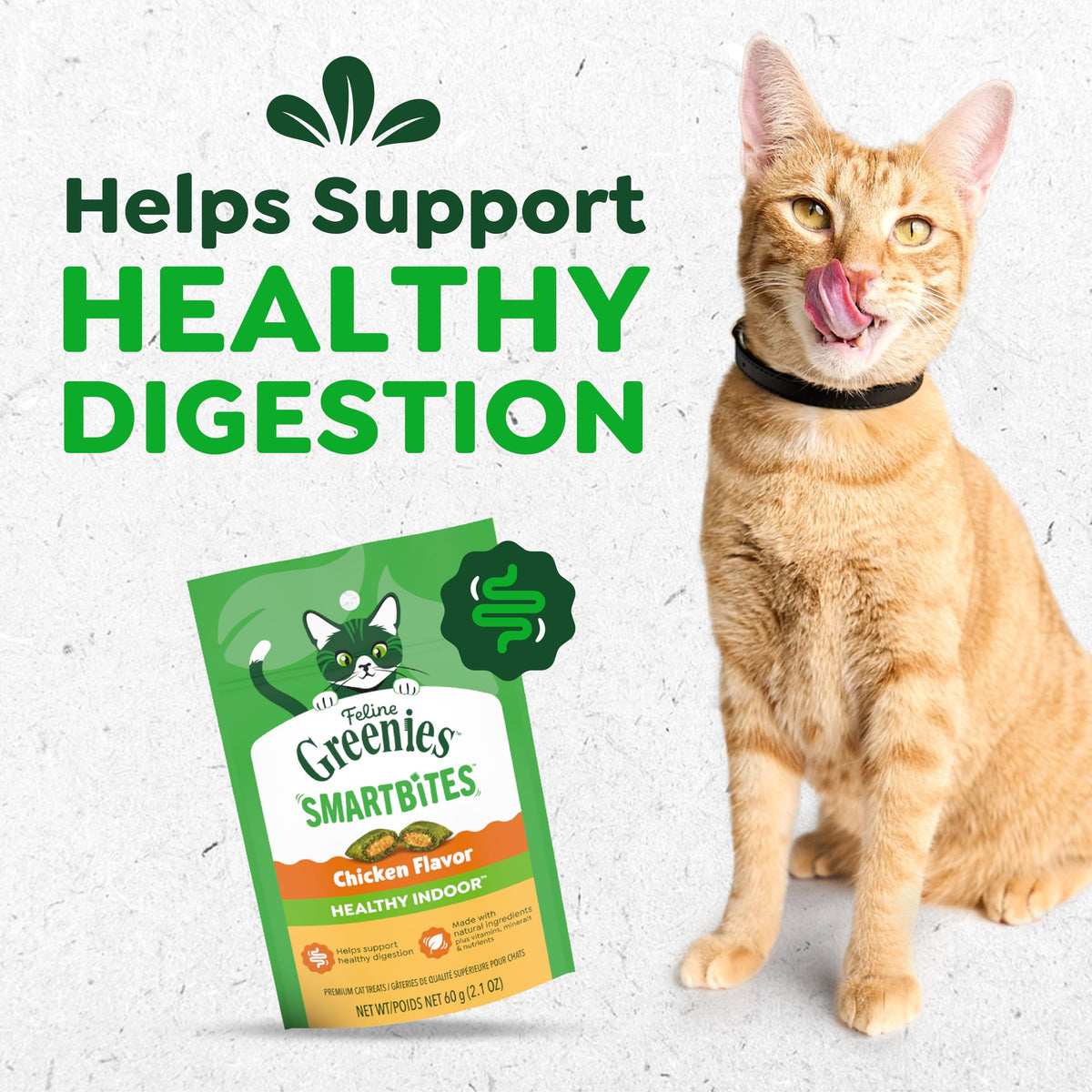 Greenies Feline Smartbites Healthy Indoor Cat Treats, Chicken, 4.6 oz