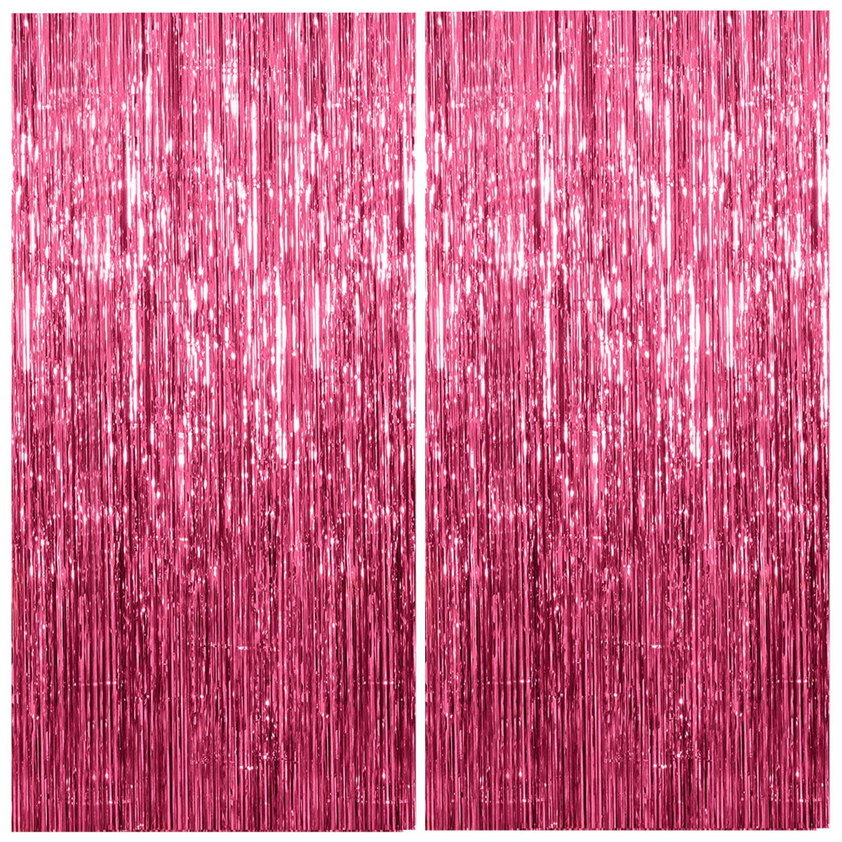 10 Pack Foil Curtain Backdrop Gold Metallic Tinsel Foil Fringe Curtains Photo Booth Props for Birthday Wedding Engagement Baby Shower Bachelorette Christmas Holiday Celebration Party Decorations