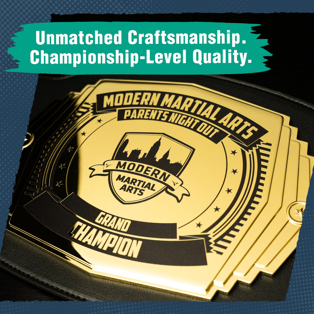 TrophySmack Ultimate 2lb Custom Championship Trophy Belt, Youth Sized
