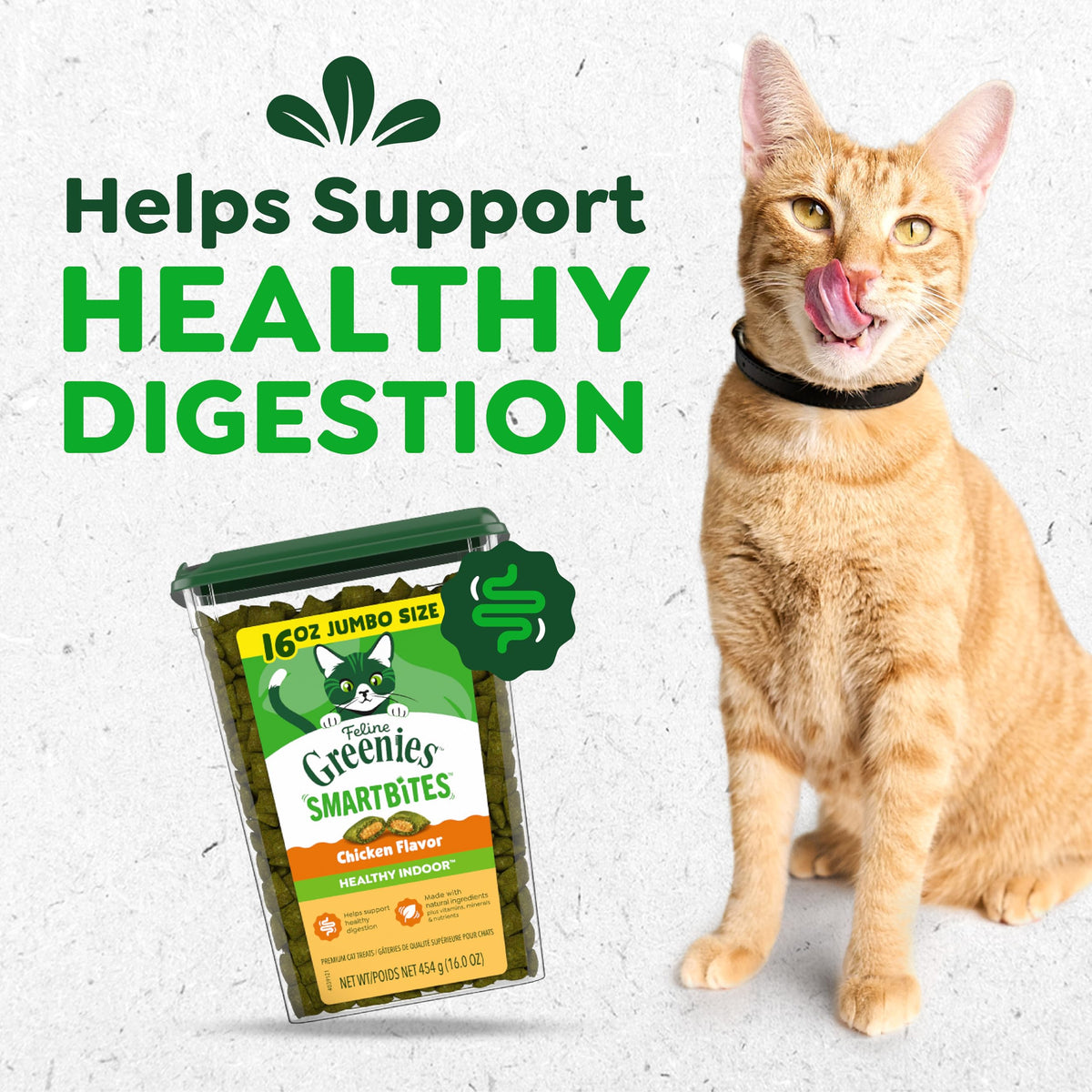 Greenies Feline Smartbites Healthy Indoor Cat Treats, Chicken, 4.6 oz