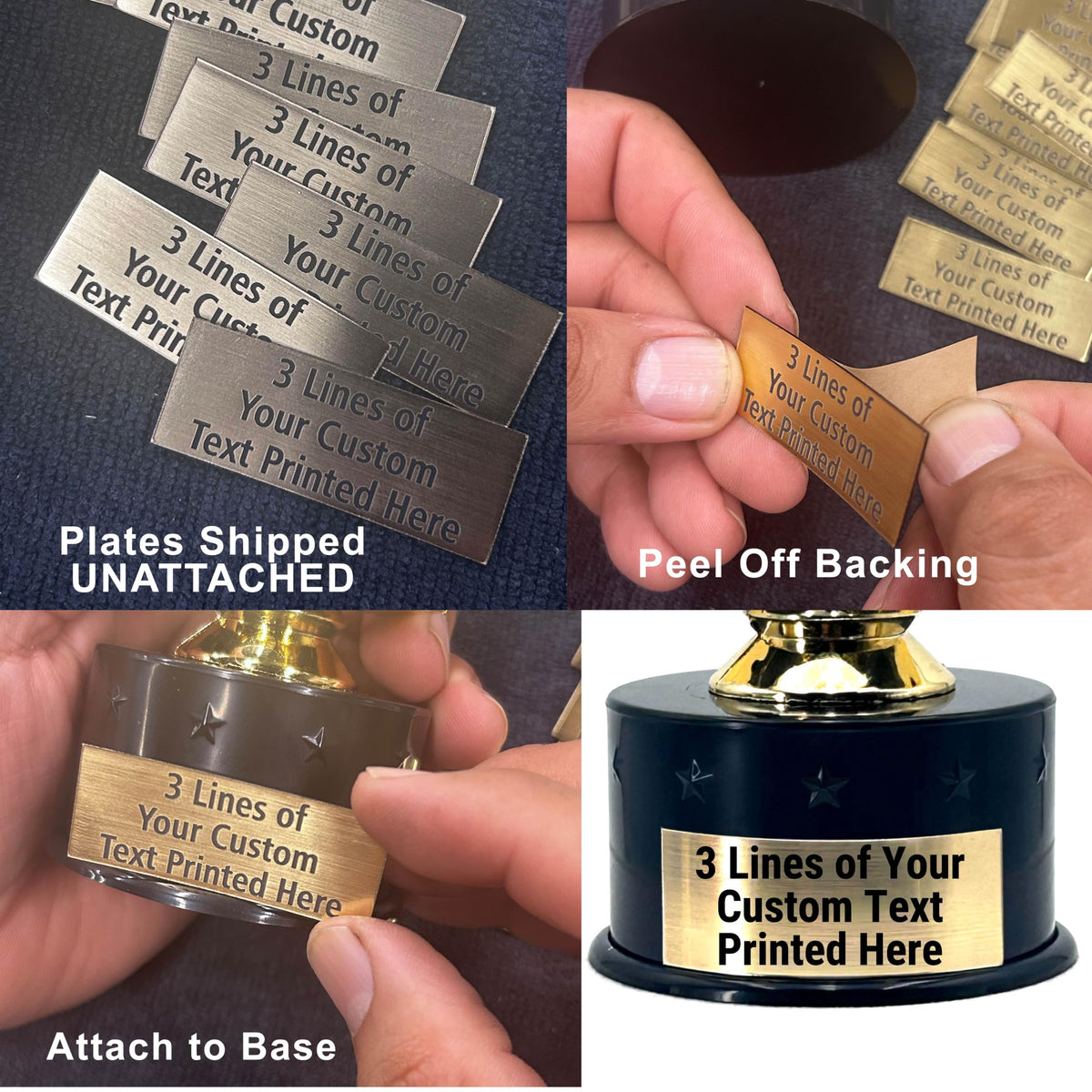 10PK or More DIY Blank or Engraved Soccer Trophies, Male Female Awards