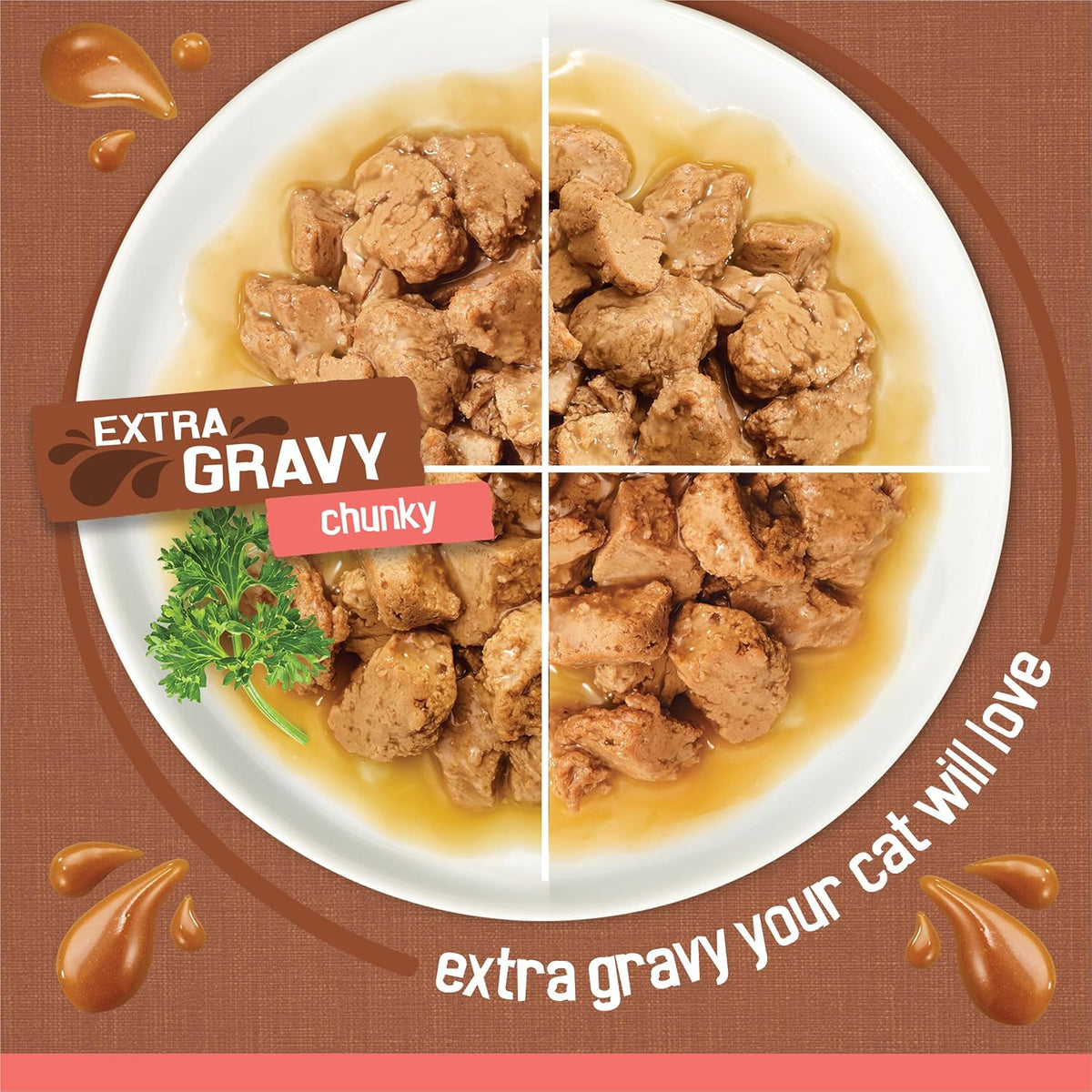 Purina Friskies Extra Gravy Wet Cat Food Chunky Variety, (24) 5.5 oz. Cans