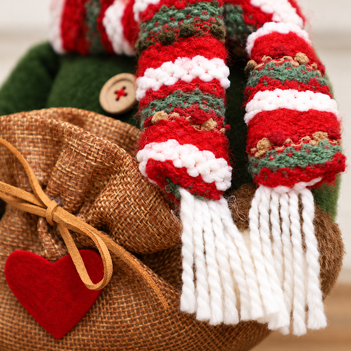 【Free Shipping】Rustic Christmas Standing Figure with Plaid Hat – Santa, Snowman or Reindeer-Home Limited Time 40% Off