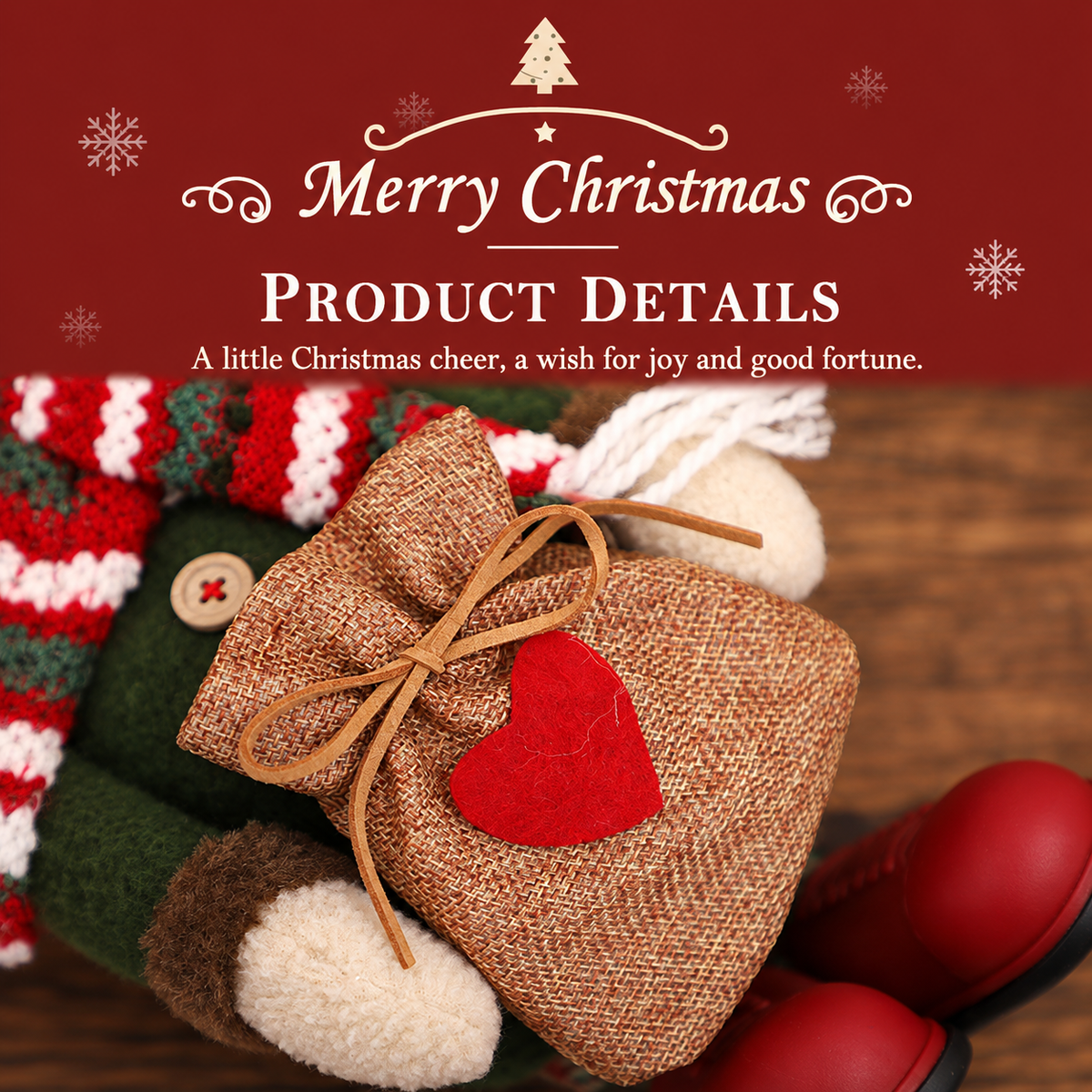 【Free Shipping】Rustic Christmas Standing Figure with Plaid Hat – Santa, Snowman or Reindeer-Home Limited Time 40% Off